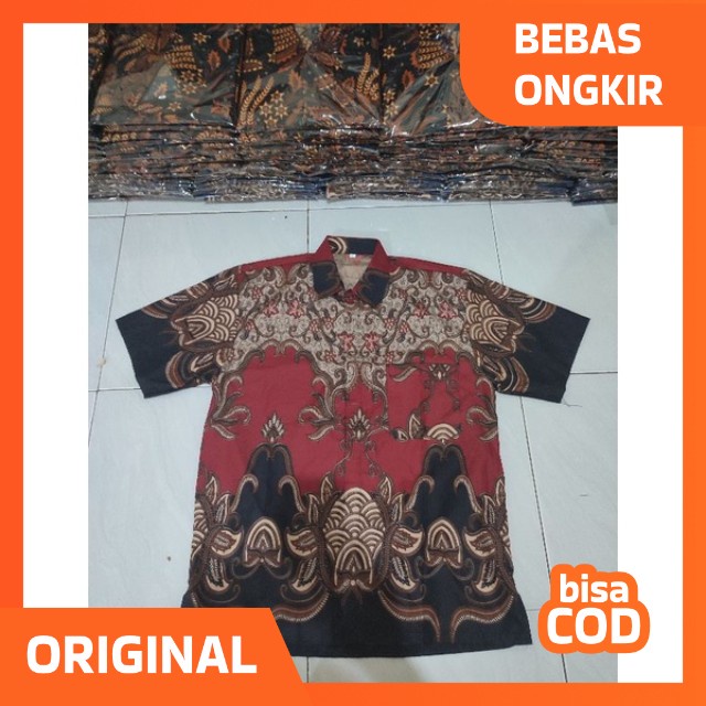 HEM BATIK - Baju Batik Lengan Pendek Semi Formal Bisa Buat Seragaman M, L, XL, XXL