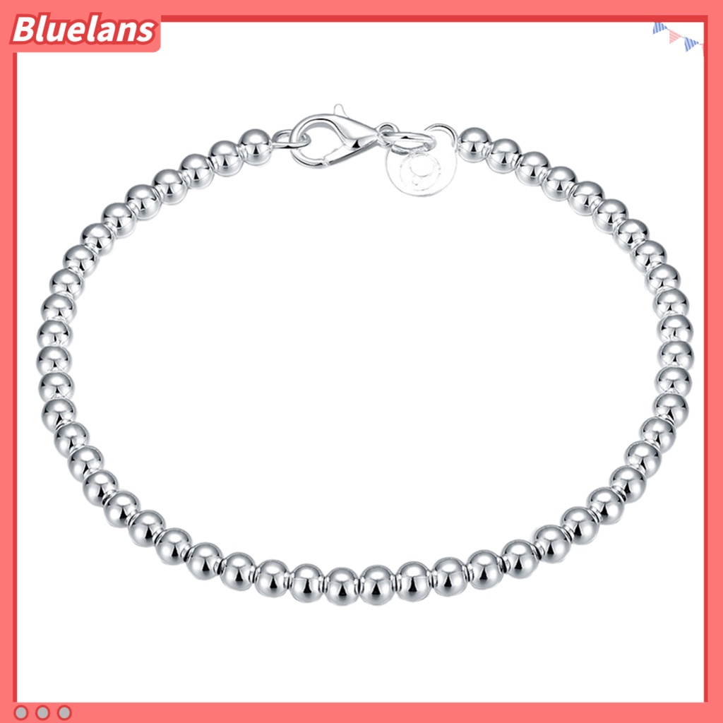 Bluelans Bracelet Silver Plated Pretty Women Hand Chain with Lobster Clasp