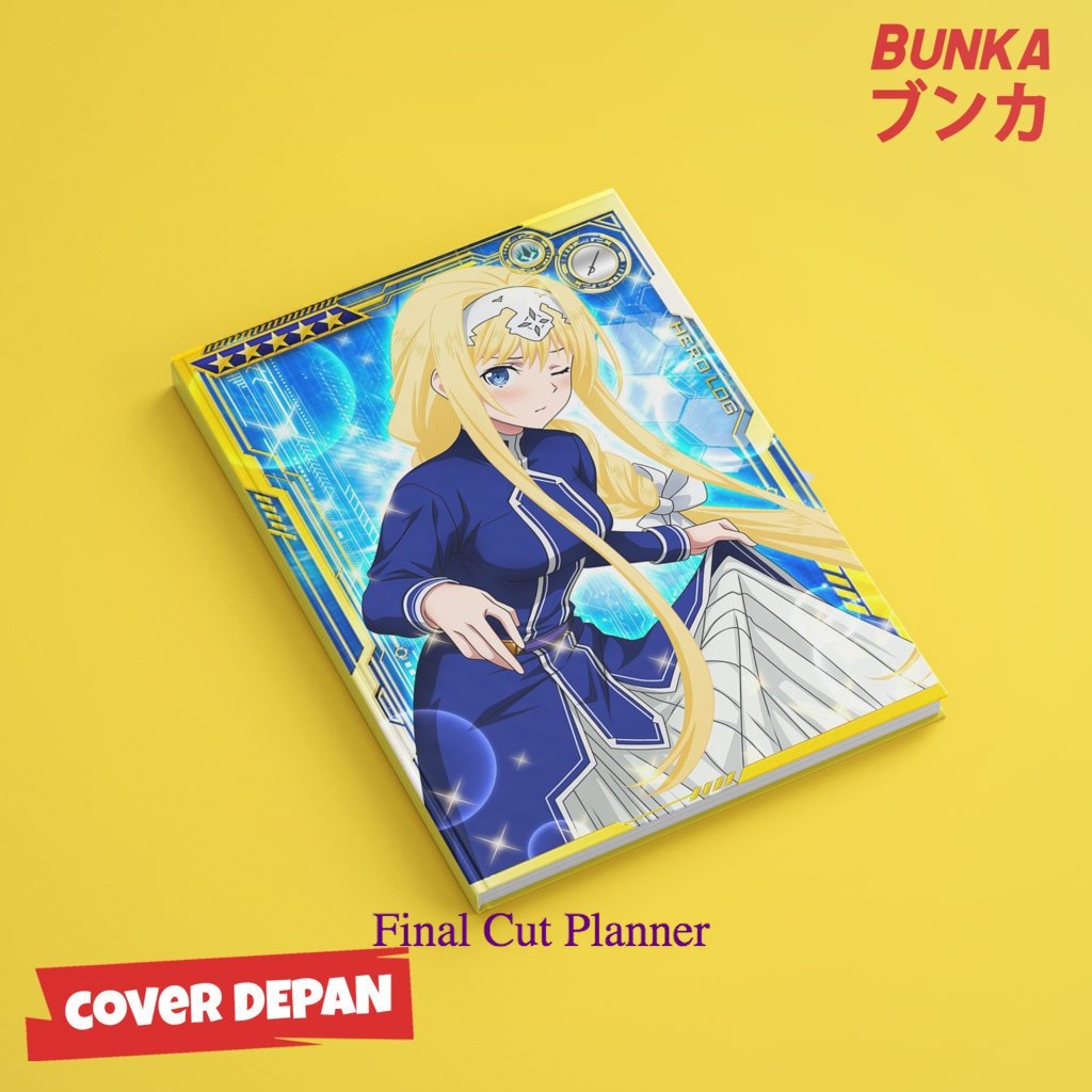 

Notebook Anime Sword Art Online Alice Schuberg Hardcover A5 Buku Tulis Catatan Notes Agenda Planner Jurnal .