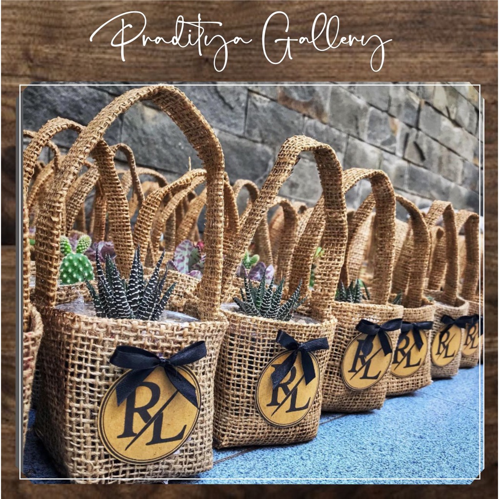 Goni bag kaktus ( 100 pcs ) /Tas goni kaktus/Tas goni mini/tas souvenir kaktus/grosir