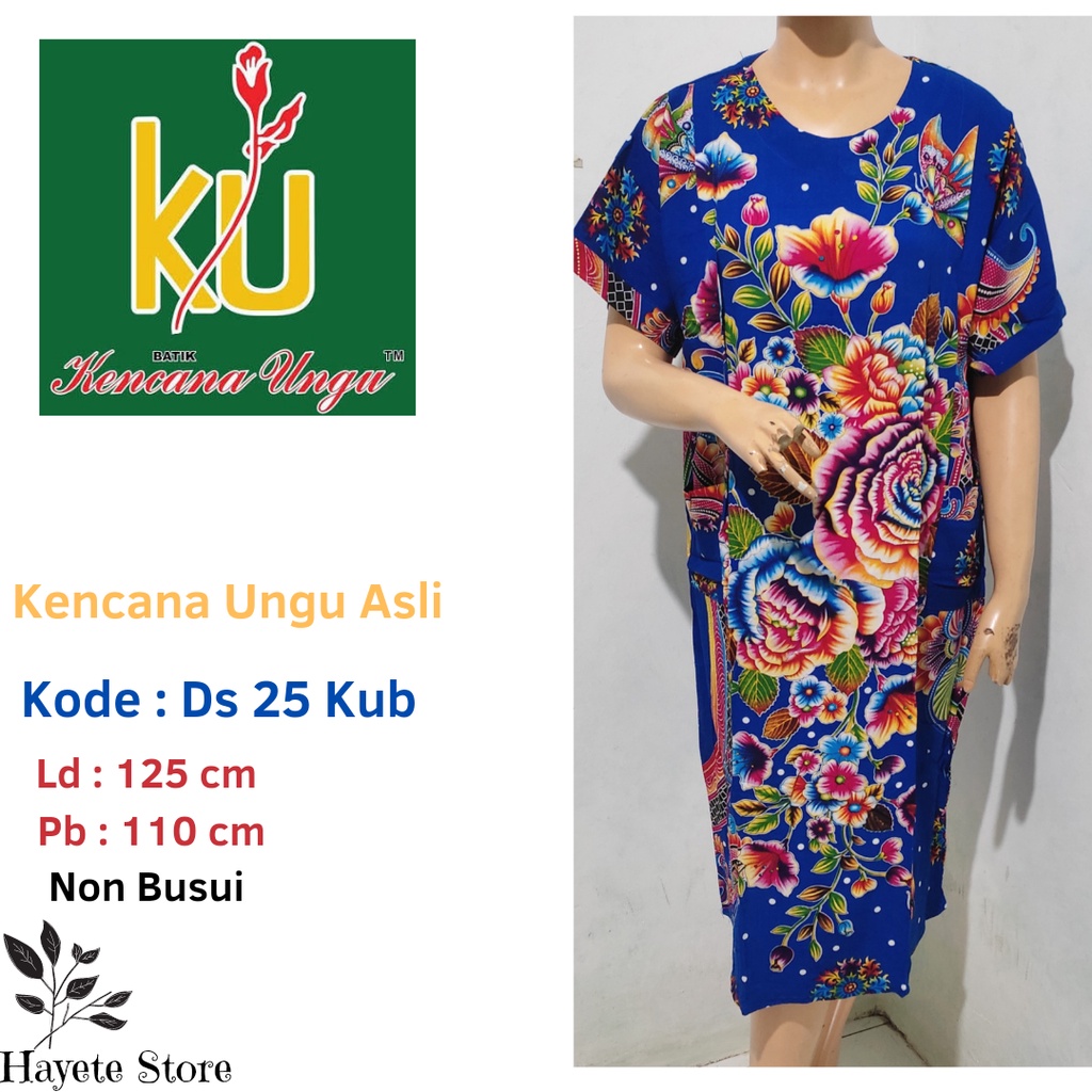 Daster Kencana Ungu Label Biru Ds 25 Terbaru