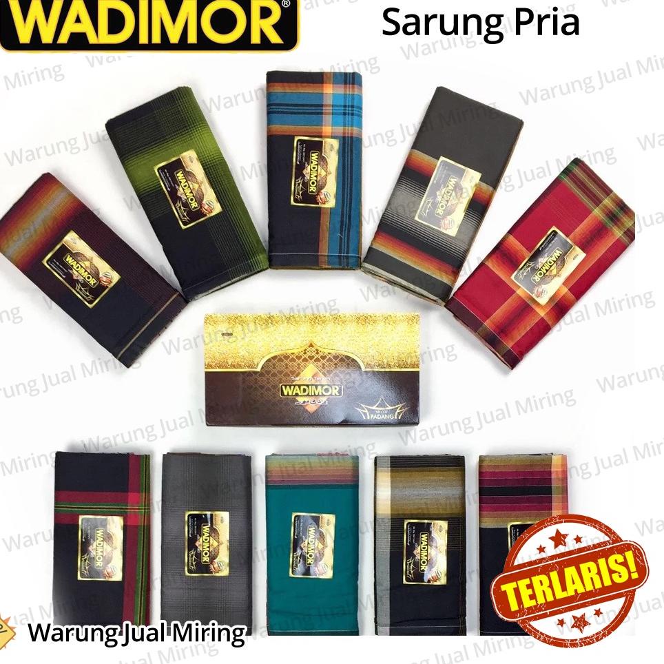 "VC.22Oc22ᴾ" Sarung WADIMOR Padang Horison Tiga Dara Klir Kain Samping Tenun Motif Kotak Kotak2 Dewa