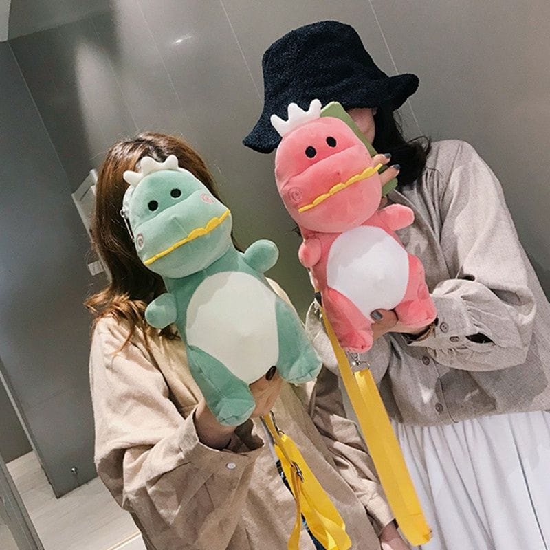 Boneka Motif Dinosaurus Tas Selempang Bahu Kartun Dinosaurus