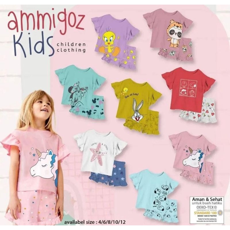 Setelan anak perempuan Amigoz kids