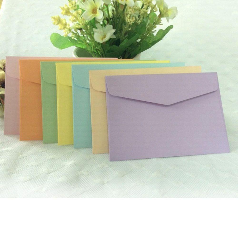 NICKOLAS1 20pcs 220X110mm Amplop Multifungsi Pratice Paper Gift Colorful Stationery Surat Kertas Tulisan