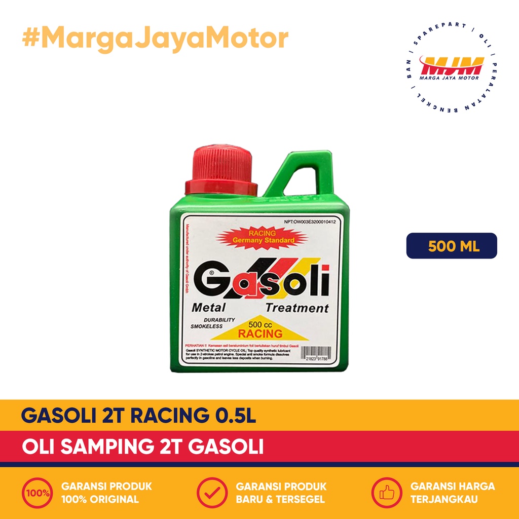 Gasoli 2T Merah 500ml Oli Samping Gasoli 0.5L