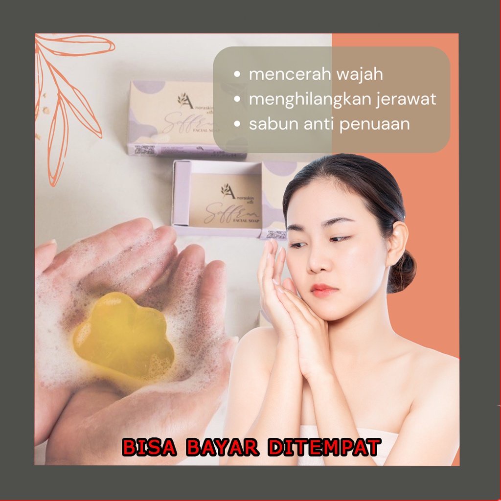 Anoraskin X Rgn Soap Bar Saffron 40gr - sabun wajah viral korea organic beaute - sabun pemutih badan