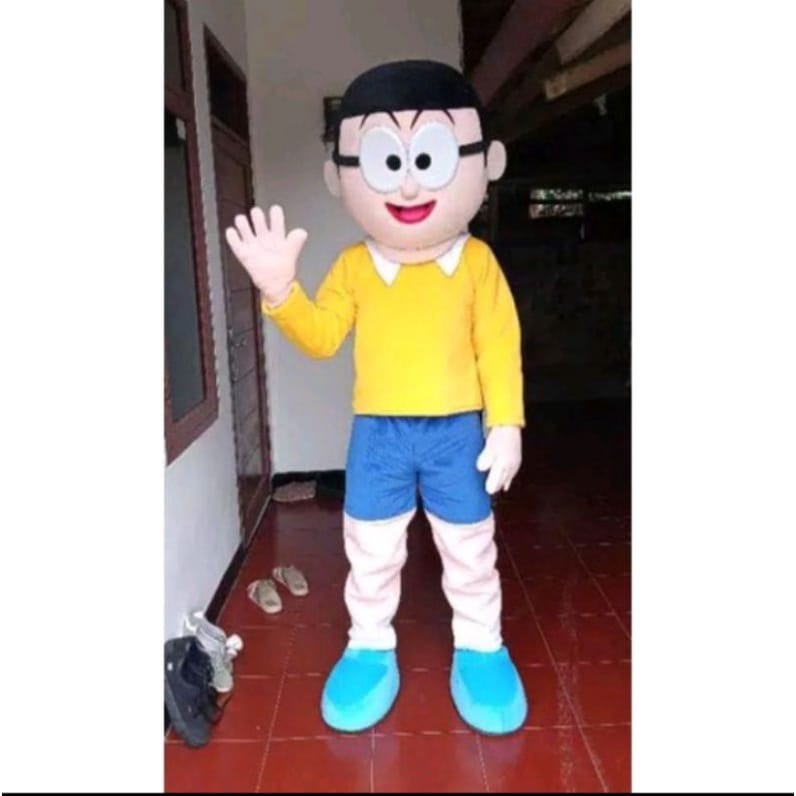 kostum badut nobita #termurah #KostumbadutkarakterNobita #BajuBadut #Maskot #Nobita #badutmurah #ter