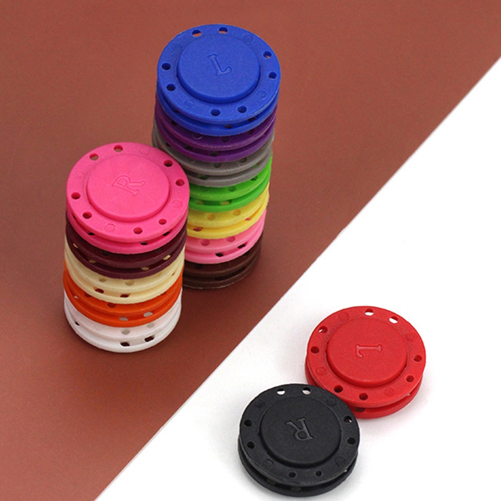 1pc Kancing Bulat Magnetik invisible 26mm Warnawarni Untuk DIY Pakaianmantel