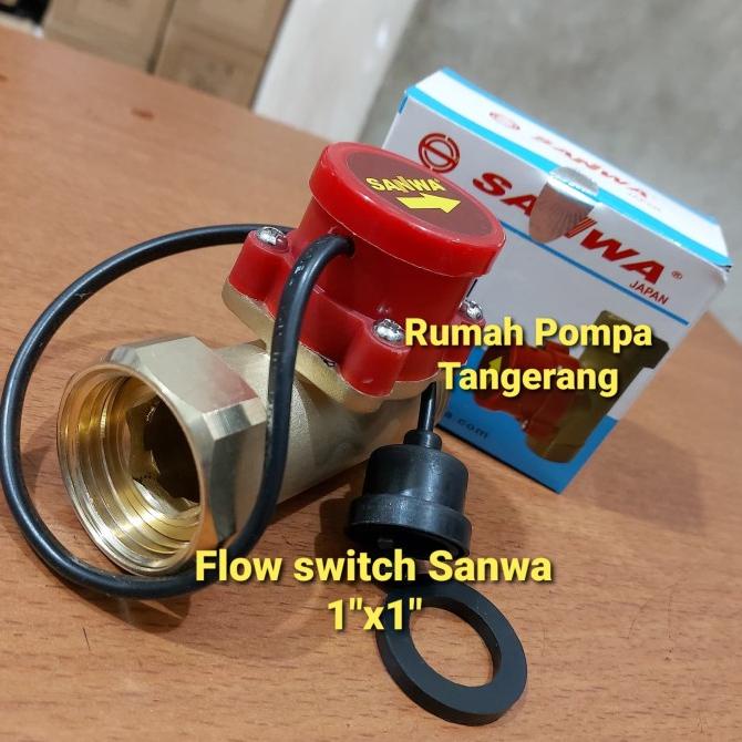 Water Flow Switch Otomatis Flow Switch Merk Sanwa Ukuran 1"