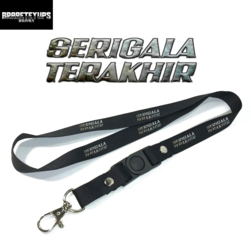 

lanyard SERIGALA TERAKHIR / tali lanyard film gantungan leher name tag id card / pods / brand lokal