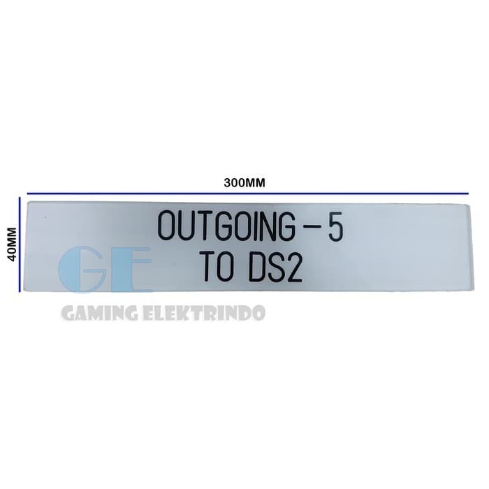 

Murah Name Plate Panel W450Mm X H40Mm / Name Plate Acrylic Promo