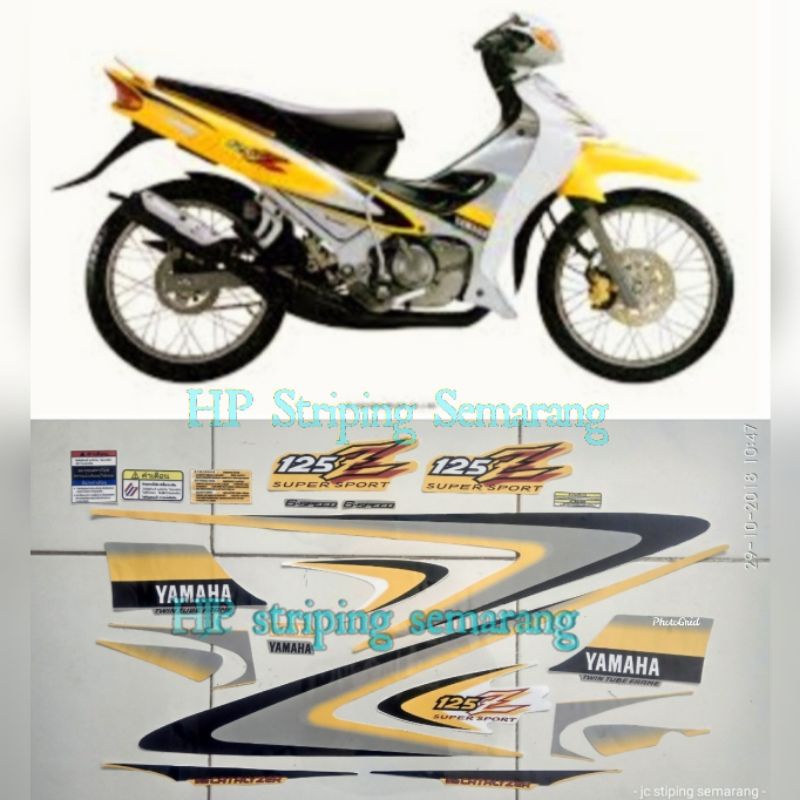 Striping Yamaha 125z Kuning