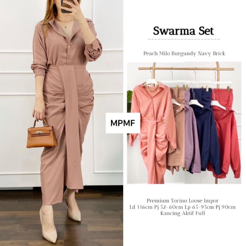 Swarma// Setelan baju Wanita Kekinian Torino loose import