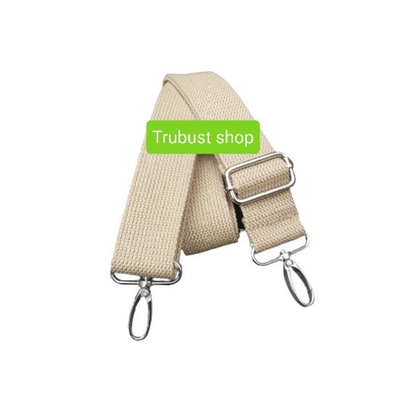 bag strap cotton tali tas selendang selempang katun lebar 3.8cm kait besi termurah