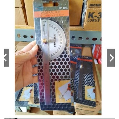 

PROTRACTOR penggaris Busur Siku Derajat Stainless Steel Protractor Alat Ukur tukang