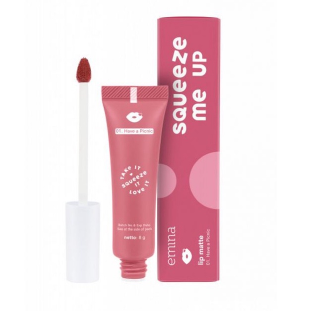 EMINA Squeeze Me Up Lip Matte | EMINA Lip Matte | Lip Cream emina squeeze me up series RUMAH CANTIK