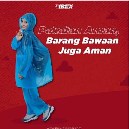 Jas Hujan Ibex Tiktok Jas Hujan Dewasa Jas Hujan Setelan Baju dan Celana Jas hujan setelan Jas Hujan