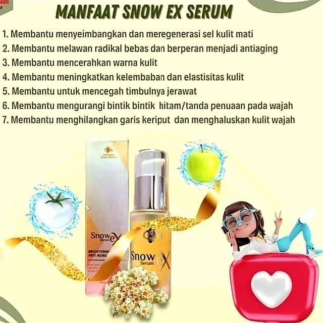 Serum Wajah Anti Aging dan Mencerahkan kulit Snow EX Serum MCI 20 ML