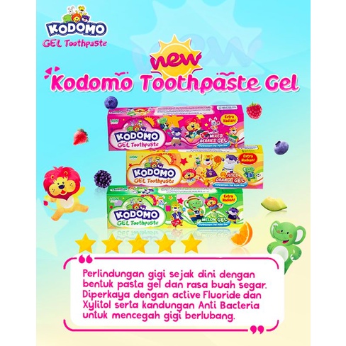 Kodomo Toothpaste Gel 45gr | Odol bayi / anak