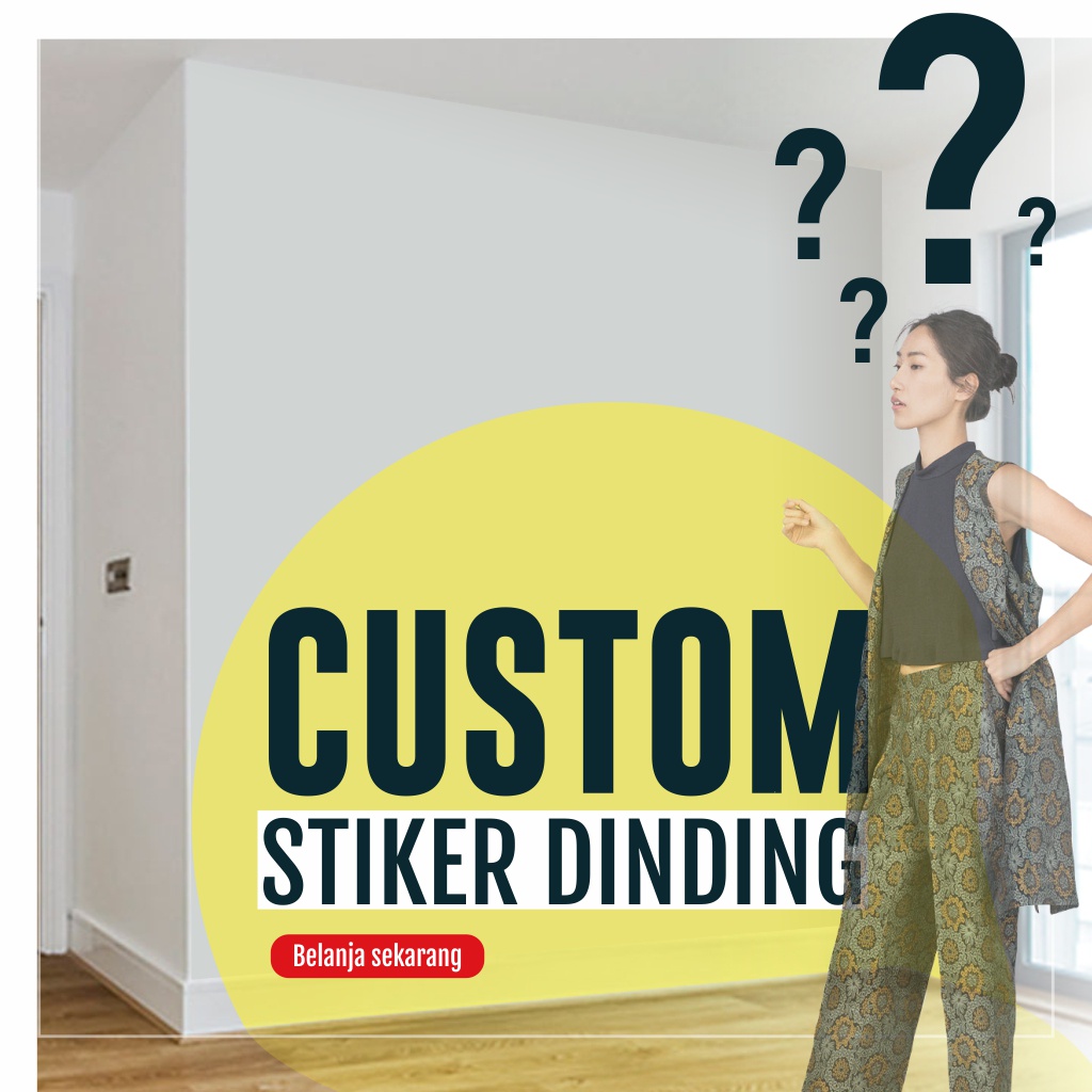 Jual Stiker Dinding Custom - Cocok Untuk Wall Sticker Kamar, Ruang Tamu ...