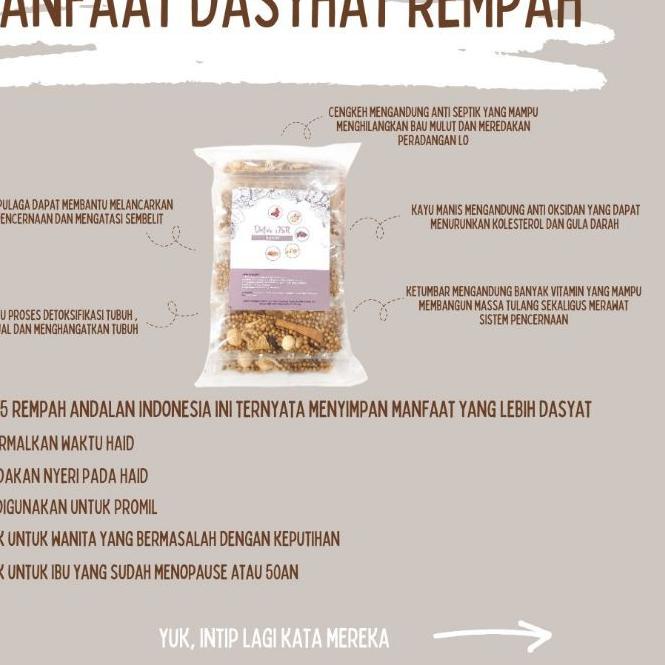 

limited Edition✔️[30 Pack] Detox rahim ala JSR / Promil / Hormonal / Detox JSR / Rempah Pack Murah dan Praktis|SQ9