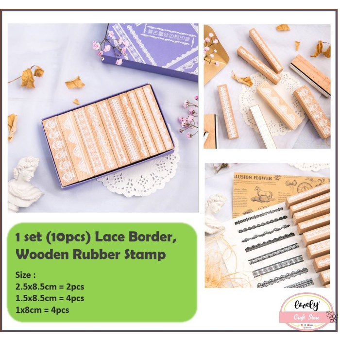 

Bergaransi Diy Wooden Rubber Stamp Stempel Kayu Journal, Scrapbook, Diary #01 Gilaa!!!