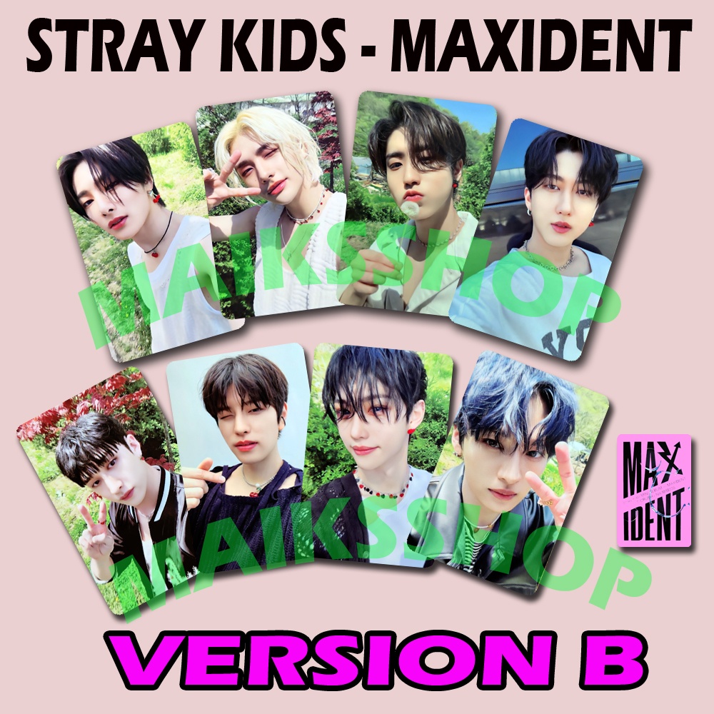 Stray Kids Skz Maxident Bangchan Hyunjin Photocard Kpop