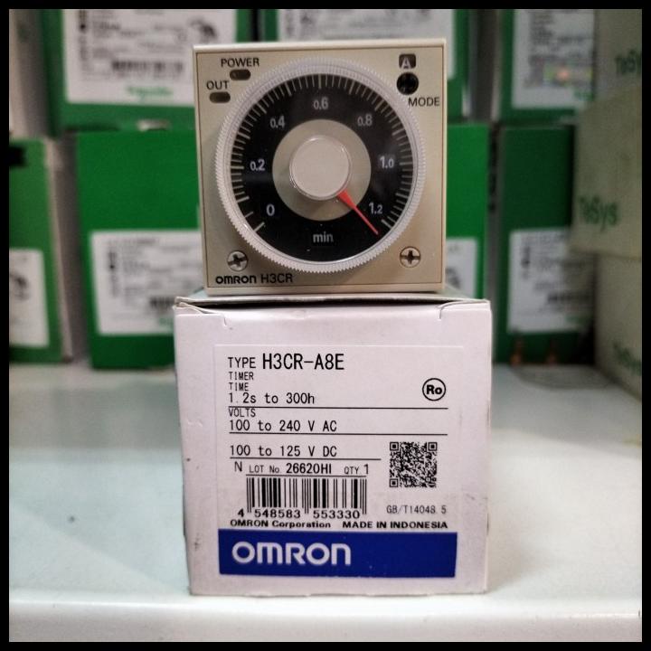 Timer Omron H3Cr A8E 100 240Vac Original