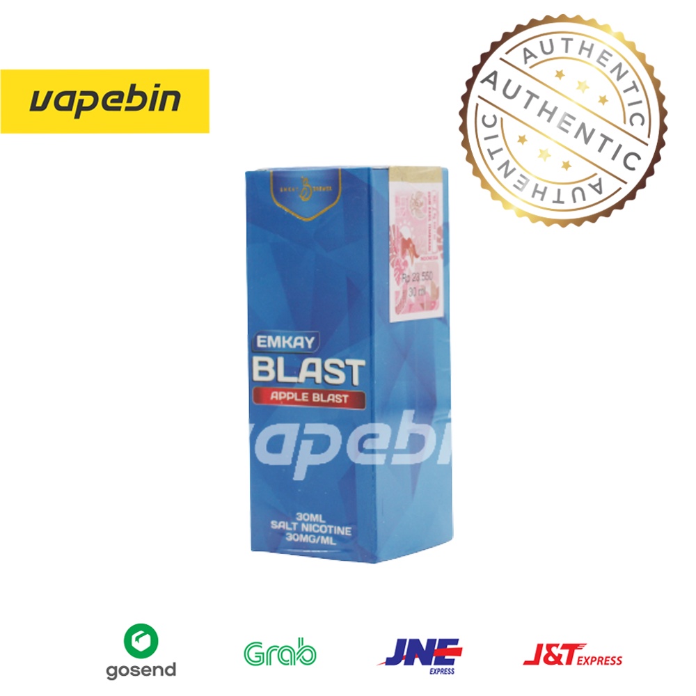 LIQUID EMKAY BLAST APPLE SALT NIC - LIQUID APPLE BLAST EMKAY - 30ML