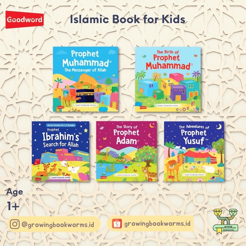 The Story of Prophet Boardbook Islam anak/bayi Goodword
