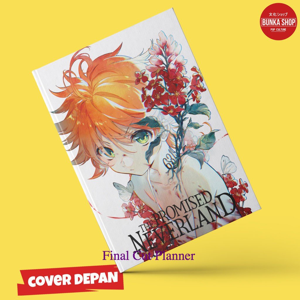 

Notebook Anime The Promised Neverland Emma White Cover Hardcover A5 Buku Tulis Catatan Murah .