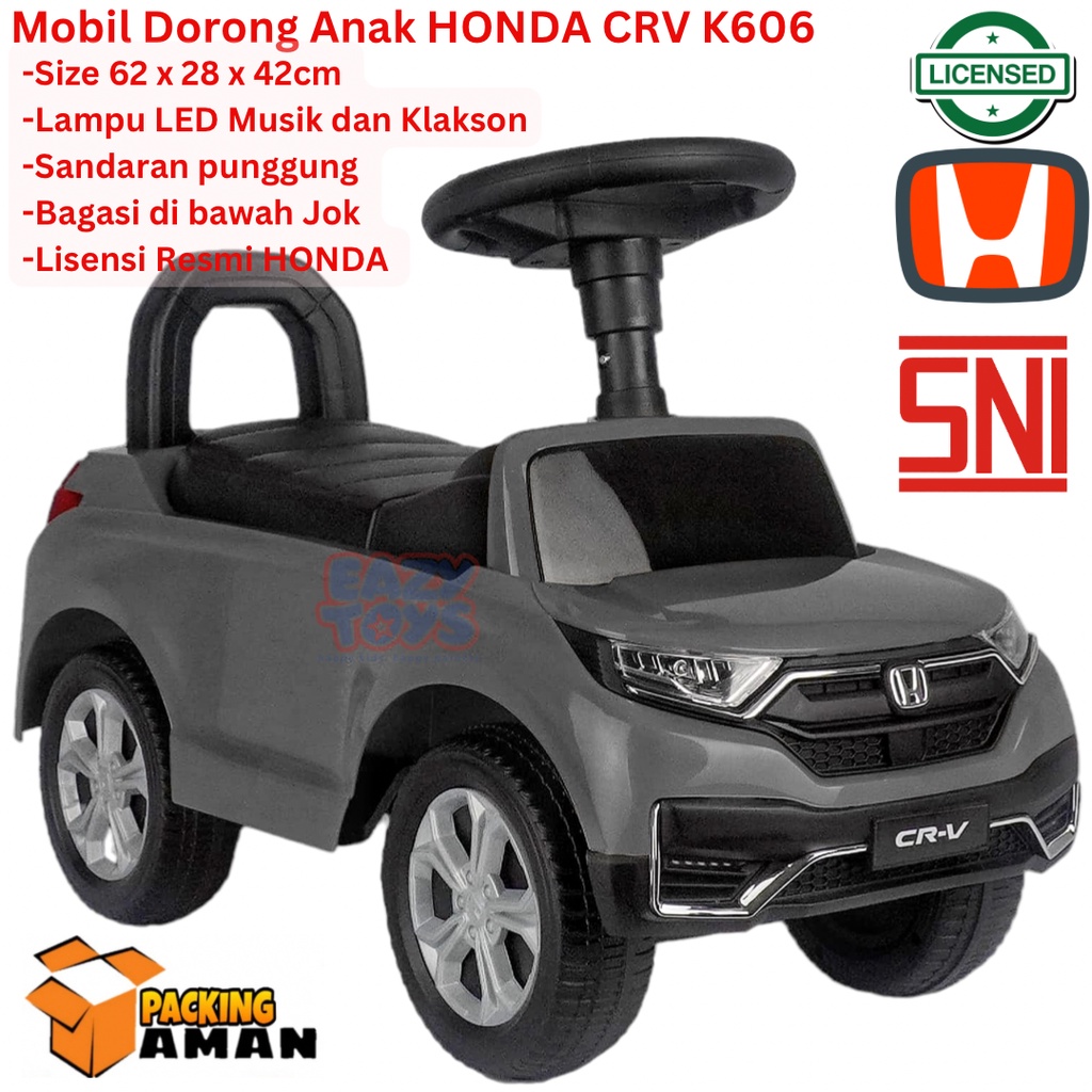 Mobil Anak Bisa Dinaiki Honda CRV Mainan Mobil Dorong Anak Fungsi Lampu Suara K606/K606B