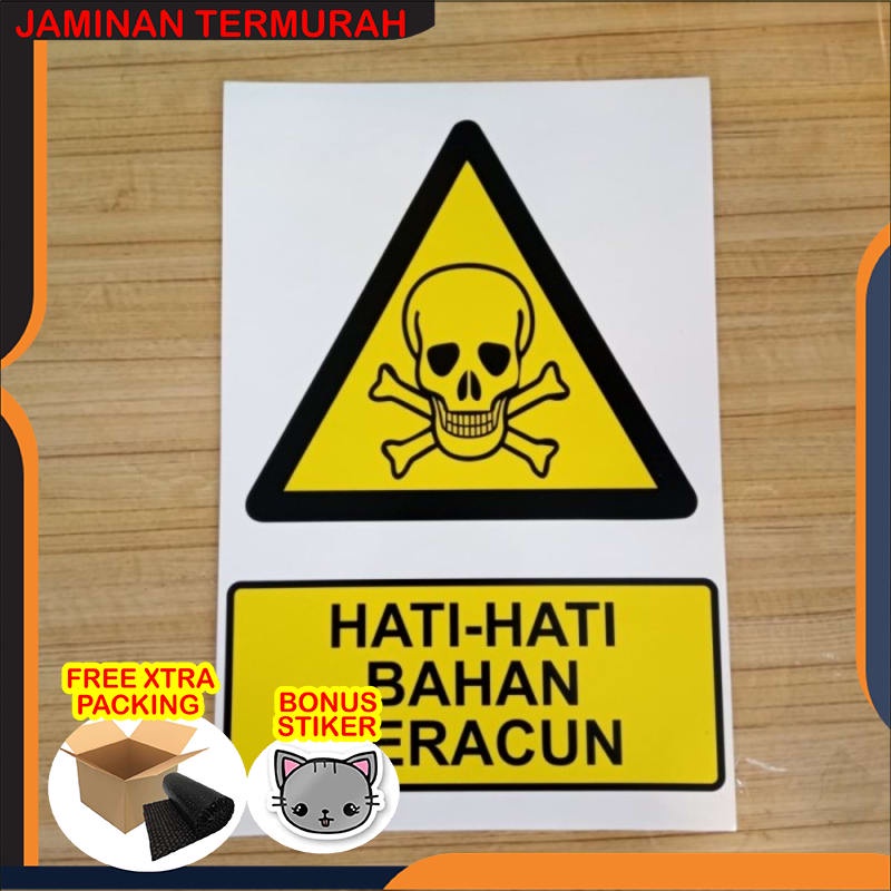 

Murah Stiker Hati-Hati Beracun 15x20 Elegan