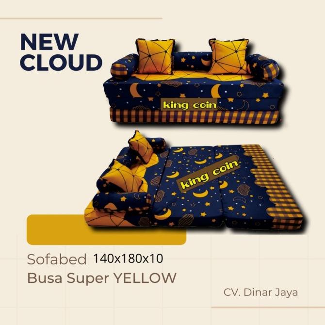 Kasur Busa Lipat Sofa Bed Minimalis King Coin Sofabad Sofa Bad Kursi Tasyaokta127