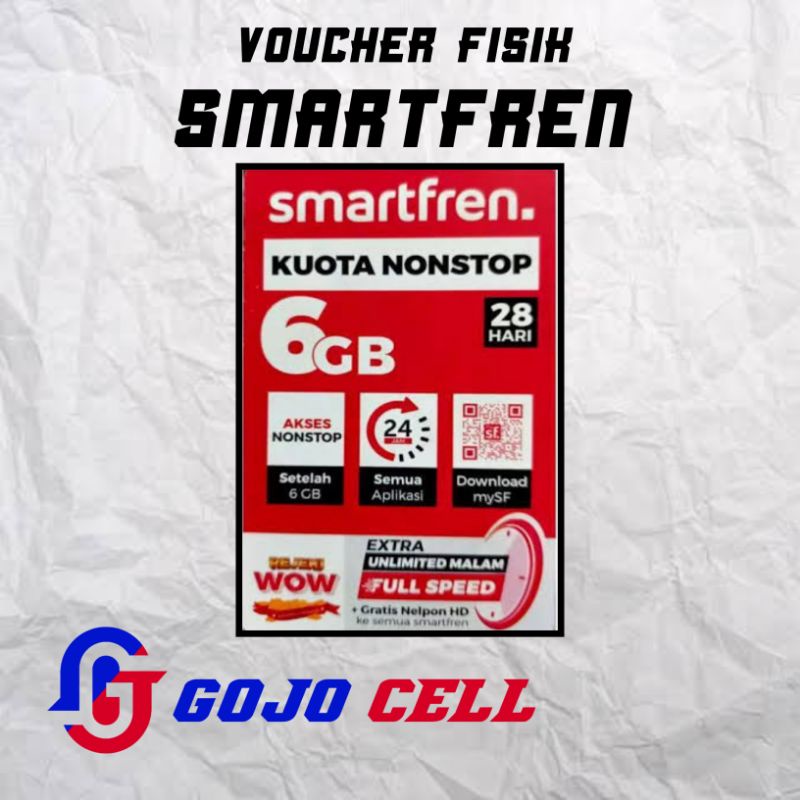 Voucher Internet Smartfren Unlimited Nonstop 6 GB 30 Hari Termurah