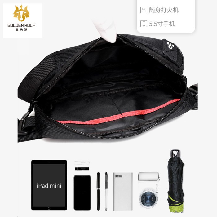 TAS SELEMPANG SLING BAG PRIA ORIGINAL WATERPROOF TAS JALAN KOREAN STYL