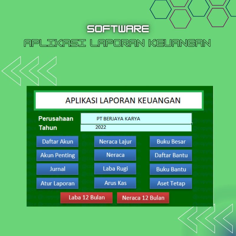 Aplikasi Laporan Keuangan Excel