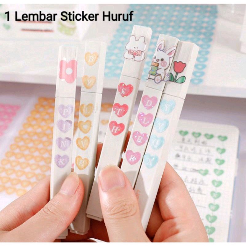 BLESSHOP Sticker Lucu Stiker Viral Stiker Huruf