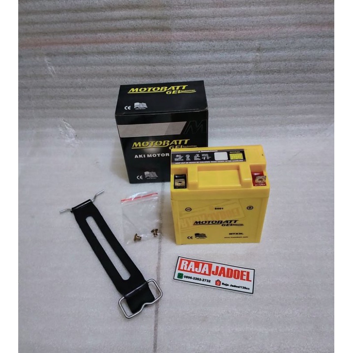 AKI KERING AKI MOTOBATT MTX3L SET KARET RX KING NINJA