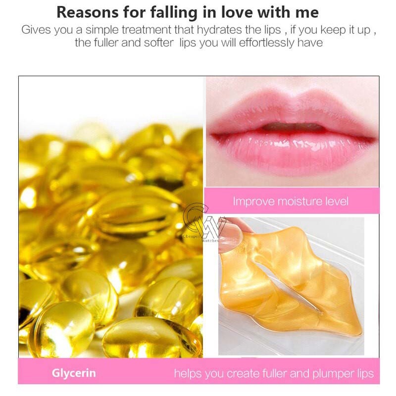 Cheaper-Masker Bibir/ Gold Collagen Lip Mask / Masker Pelembab Bibir