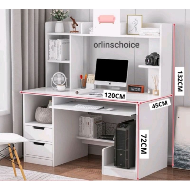 Meja Belajar Meja Kerja Komputer Multifungsi Meja CPU