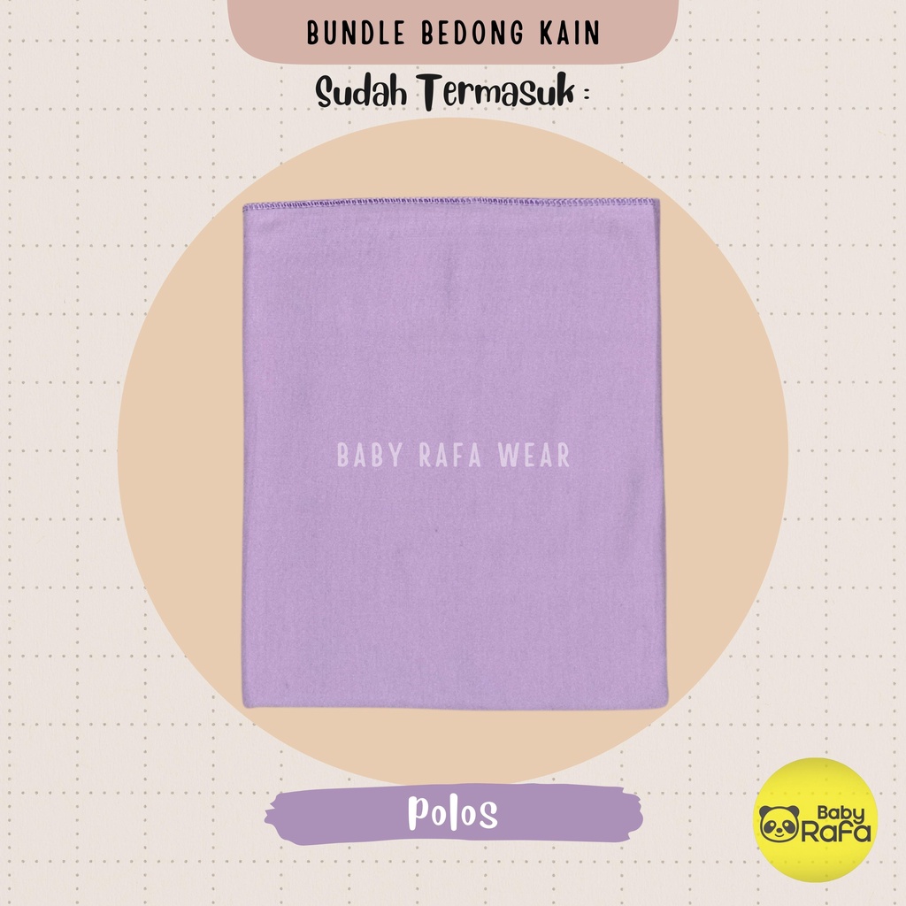 Serian Lilac - 3 pcs Bedong Bayi Bahan Kaos LILAC SERIES 110 x 90 cm Merk SNI Bolo - Bolo