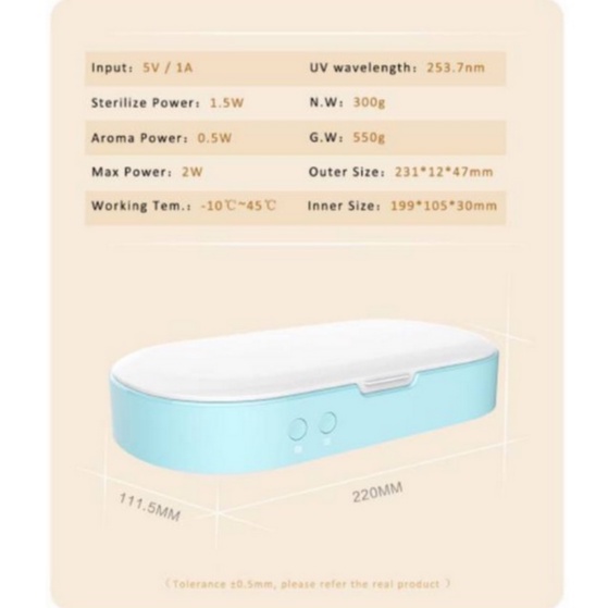 Ersie Round Multifunction Sterilizer - Sterilizer Travel Botol Phone Dan Peralatan Makan Mainan Anak Bayi