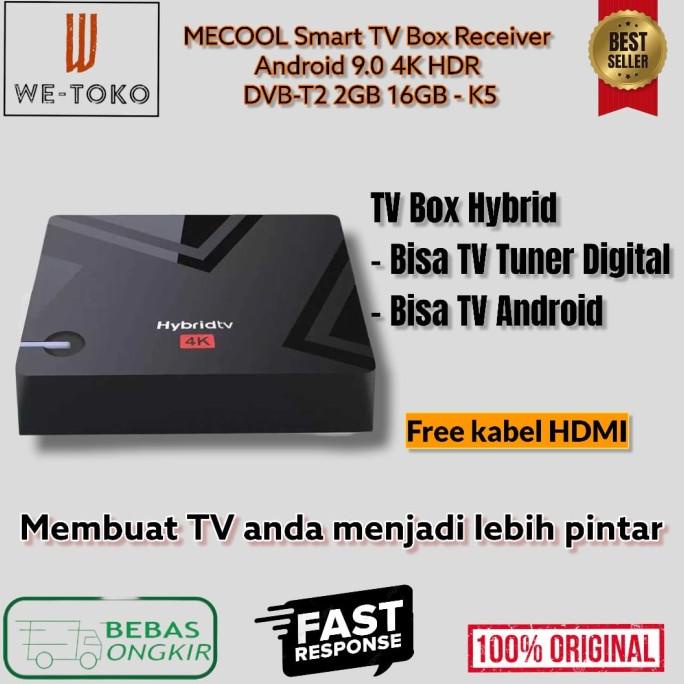 MECOOL K5 TV Box Android + Digital TV - Set Top Box TV Digital Hybrid