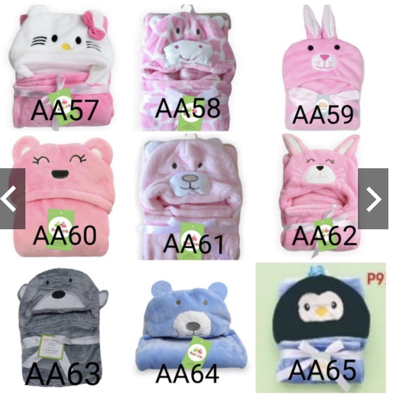 Selimut karakter 3D selimut topi bayi