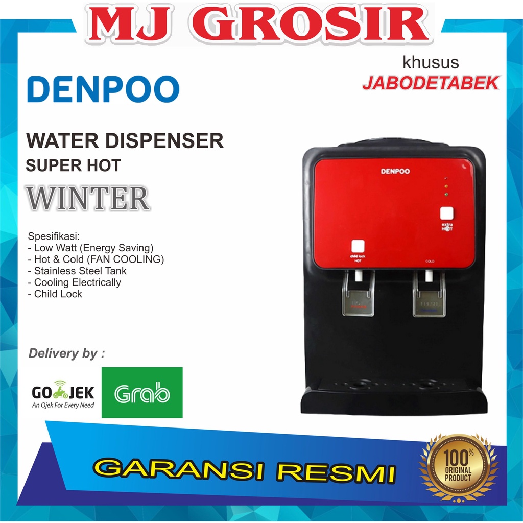 PROMO WATER DISPENSER DENPOO WINTER SUPER HOT &amp; COOL