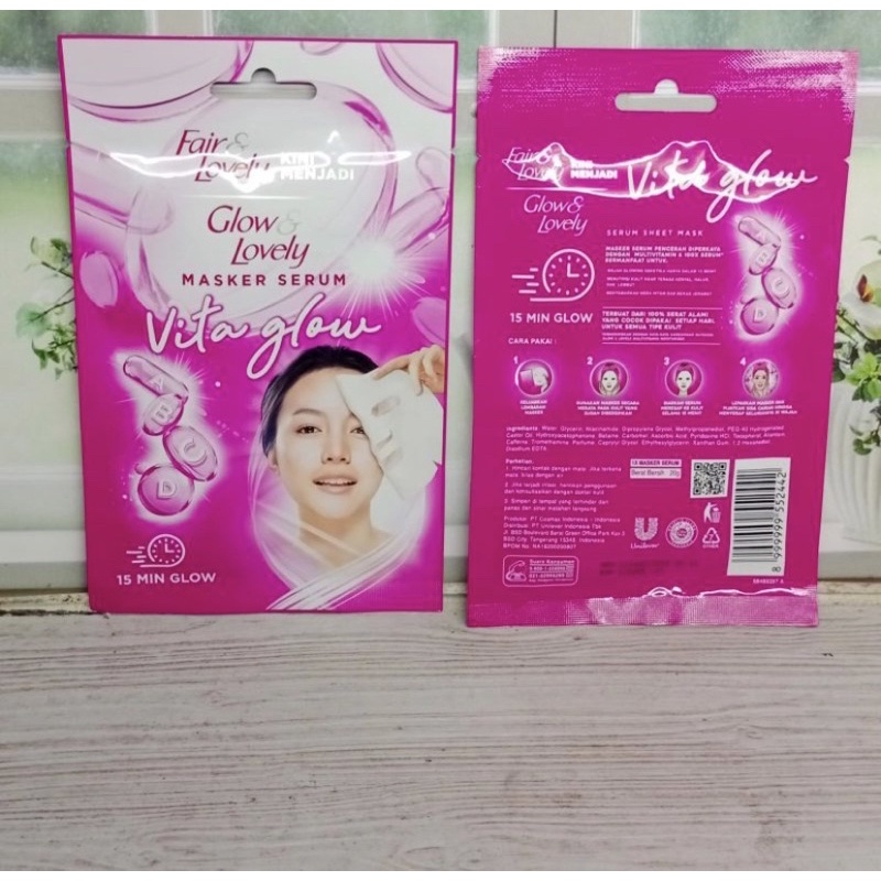 CREAMCC- FAIR &amp; LOVELY VITAGLOW MULTIVITAMIN SERUM MASK 20G/MASKER SERUM -CC-CREAM.