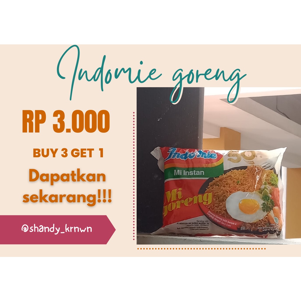

INDOMIE GORENG