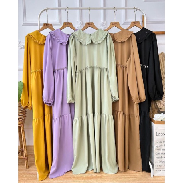 Dress Caca | Dress Wanita ala Brand SS | Baju Gamis Wanita Premium